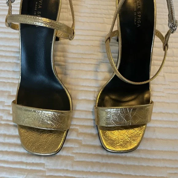 Via Spiga Gold Heels - Picture 3 of 4